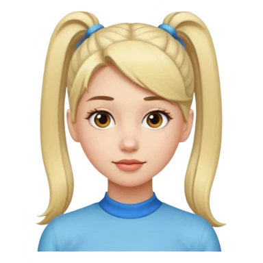 cô gái ấy buộc tóc cao sticker