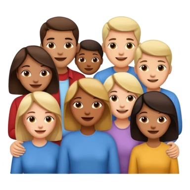 varias personas conversando de sus sentimientos. sticker