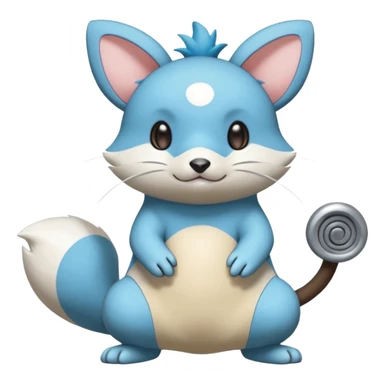 Dewott-Minccino-Durret-Furret-Turret-Gurret-Oshawott-fusion sticker