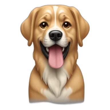 chien détruisant meuble sticker