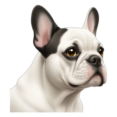 French Bulldog in profile sticker