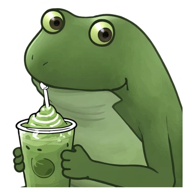 iced matcha latte  sticker