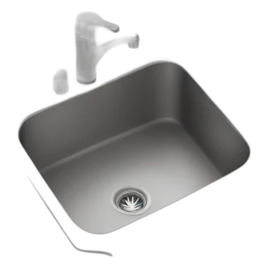 Kitchen sink no faicet sticker