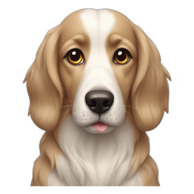 Lila hund sticker
