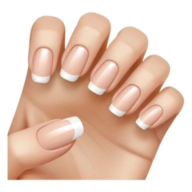 french manicure sticker