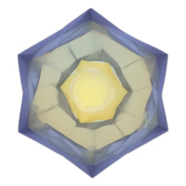 a chiral irregular icosagon (20-sided polygon) with fourfold (90°) rotational symmetry sticker