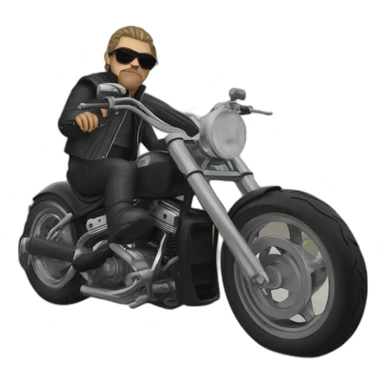 Frog member of Sons of anarchy in a motorbike sticker