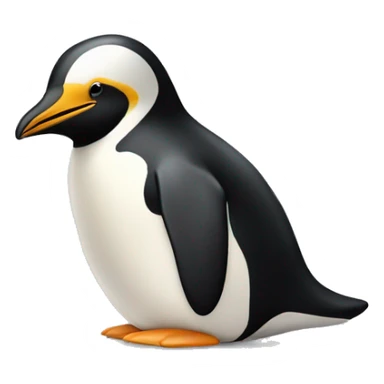 Pinguin mit Vollbart sticker