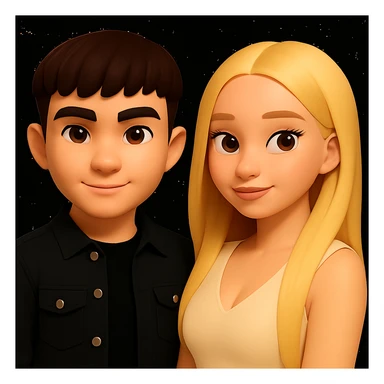 Slightly increase the volume of the upper body of the girl and move the girl slightly to the right, without changing other details. Preserve the style and proportions of the original image. sticker