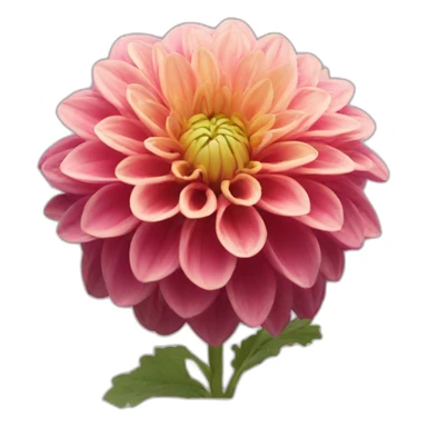 dahlia flower sticker