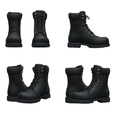 Black boots sticker