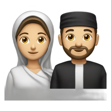 Un musulman et un juif ensemble sticker