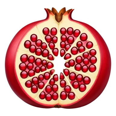 pomegranate sliced sticker