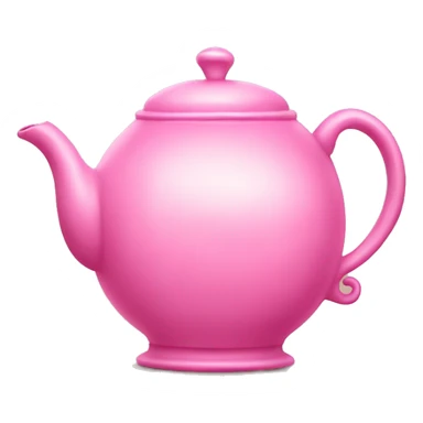 Pink tea pot sticker