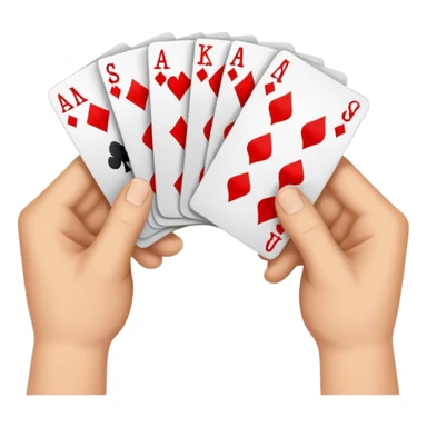 Shuffling Cards sticker