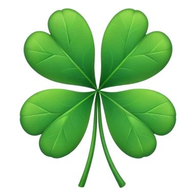 Lucky four leaf  sticker