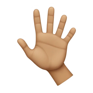 Create a hand to touch the thumb middle of the first finger sticker