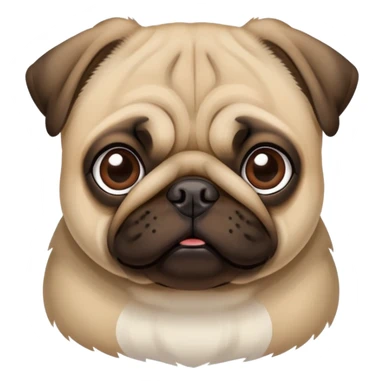 pug saying bruh  sticker