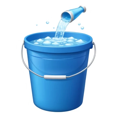 Bucket and cleaning product sticker