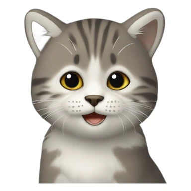 chat sur ours sticker