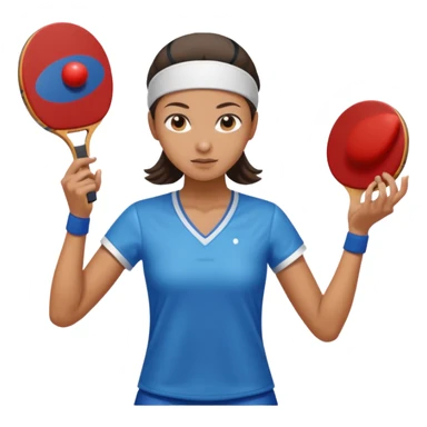 Tischtennisspielerin sticker