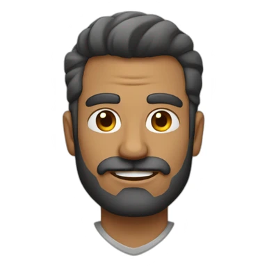 Hombre mayor sin barba ni bigi con músculos sticker