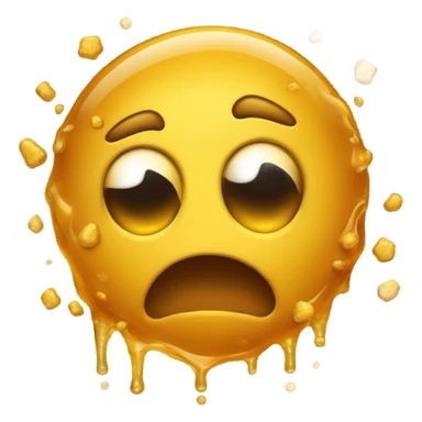 Emoji vomiting honey sticker