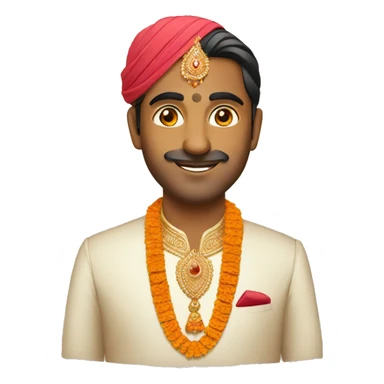 Indian groom sticker