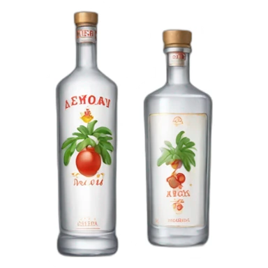 Russian vodka sticker