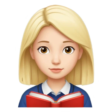 Девушка, которая готовится к IELTS с книгами от Cambridge sticker