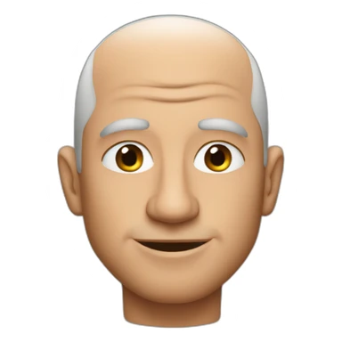 Jeff bezos with hair sticker