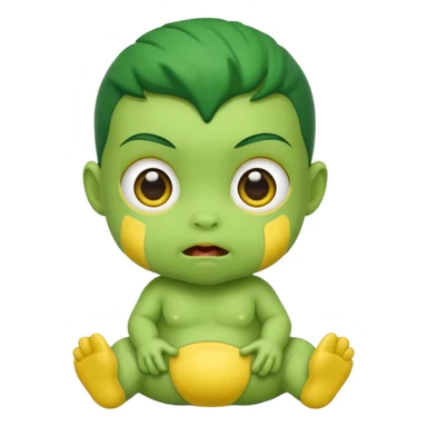yellow mutant baby sticker