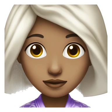 White skin girl in a silk robe sticker