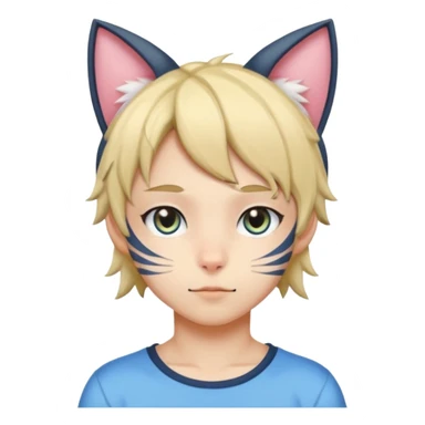 Femboy cat boy  sticker