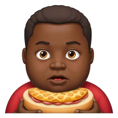 Big black man fat hungry sticker