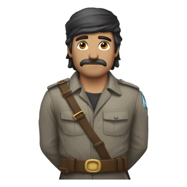 UN SUPR HEROE CON ANTIFAZ SUS MANOS CRUZDAS PARA ATACAR  sticker