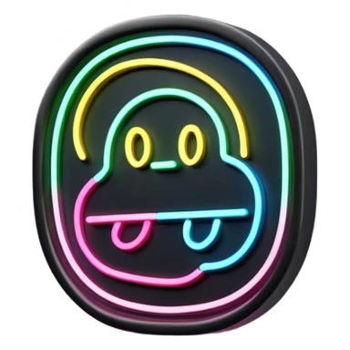 Neon outline sinboard sticker