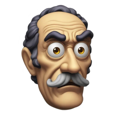 Salvador Dali angry waluigi sticker