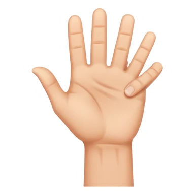 arm pointing downwards sticker