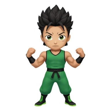 tanjiro squared jacked black with green sticker