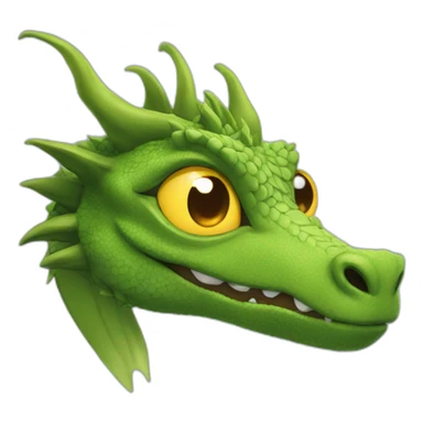 the dragon rolls his eyes sticker