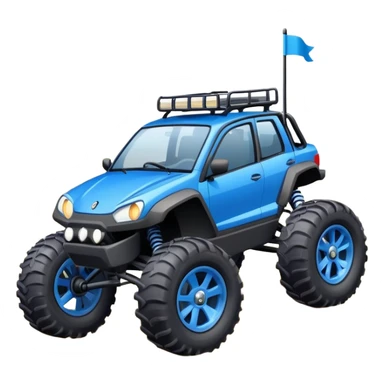 Blue crosscar buggy  sticker