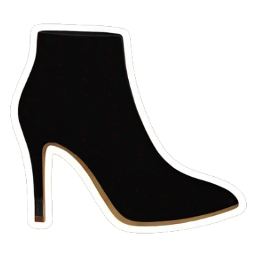Dark velvet heels sticker