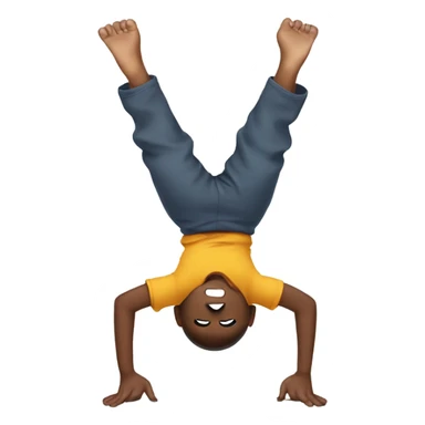 Kid doing handstand  sticker