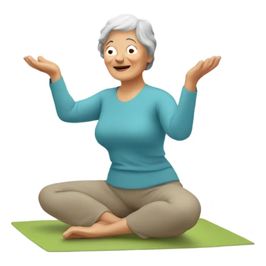 Nan teaching yoga sticker