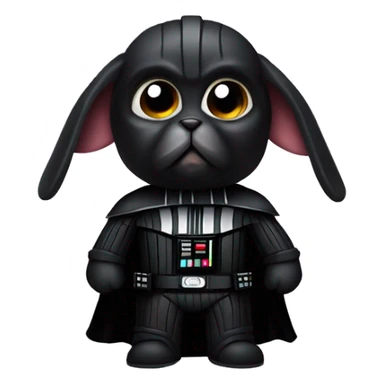 Darth Vader rabbit sticker