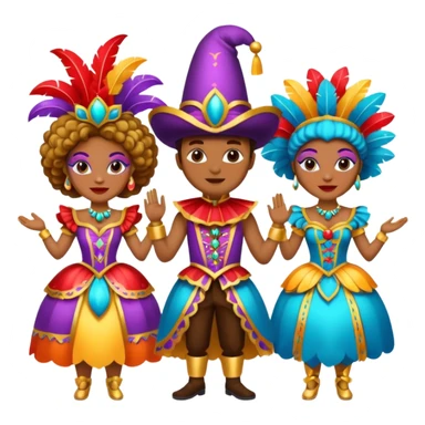 Disfraces de carnaval sticker