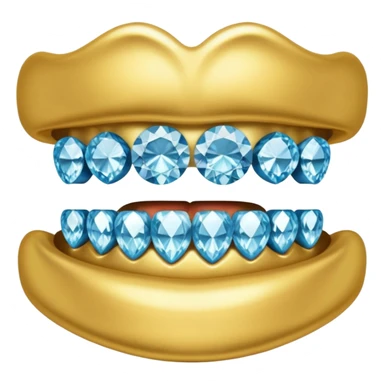 diamond grills for teeth sticker