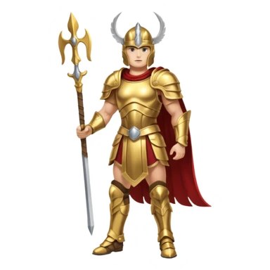 Sfw Caucasian Valkyrie male full body  sticker