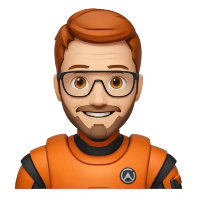 gordon freeman Grinning Face with Smiling Eyes sticker